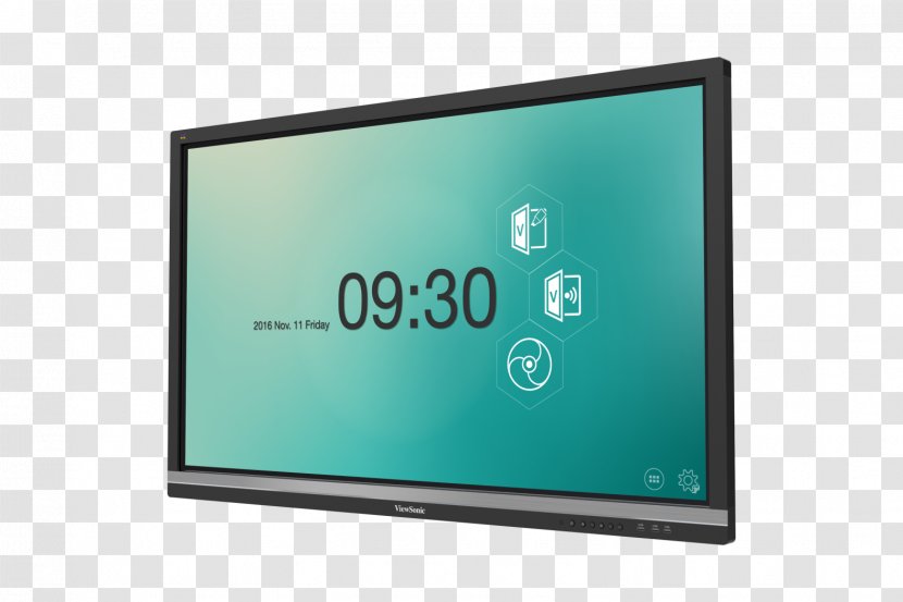 LED-backlit LCD Computer Monitors ViewSonic ViewBoard IFPXX50 Built-in Media Player And Touchscreen (multi Touch) Interactivity - Highdefinition Television Transparent PNG