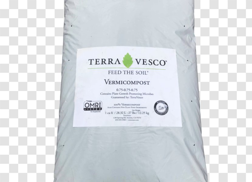 Sonoma Terra Vesco Vermicompost Cubic Foot Manure - Brand - Cauliflower Carrot Cucumber Transparent PNG