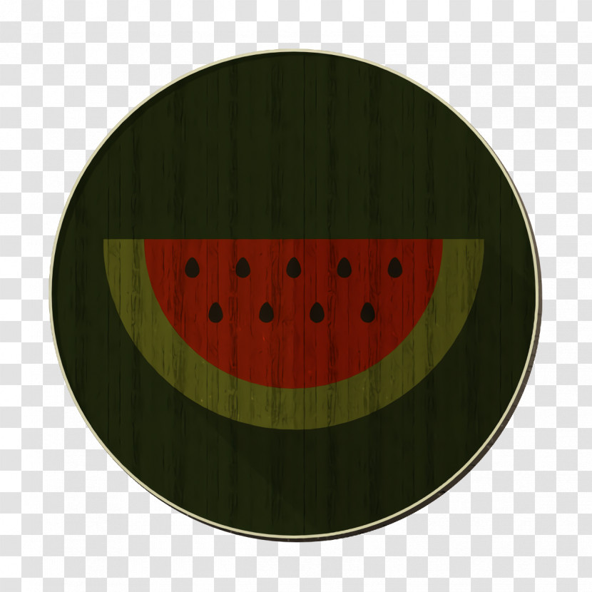 Watermelon Icon Circle Color Food Icon Transparent PNG