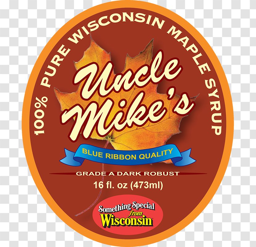 Wisconsin Maple Syrup Label Bourbon Whiskey Sugar Bush - Grocery Store - High Gloss Material Transparent PNG