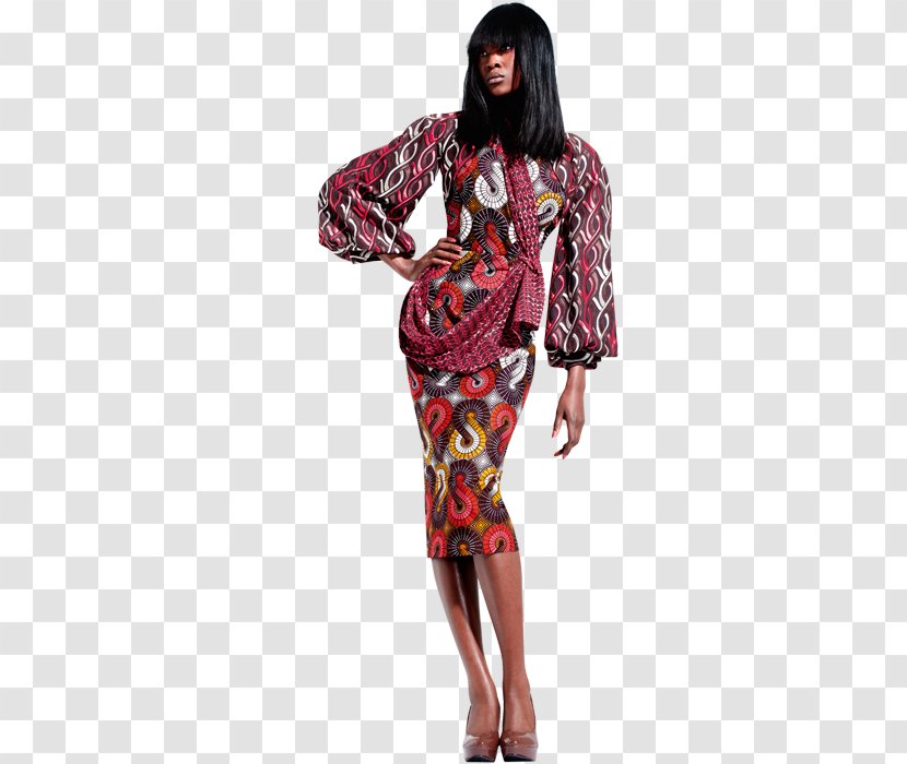 Fashion Design Dress African Wax Prints Transparent PNG