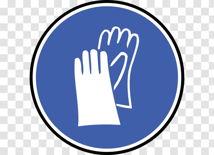 Glove Clothing Personal Protective Equipment Clip Art - Thumb - Ppe Symbols Transparent PNG