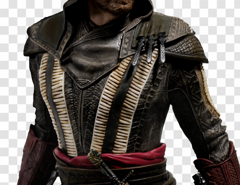 Aguilar Assassin's Creed Figurine Cal Lynch Statue - Leather Jacket - Michael Fassbender Transparent PNG