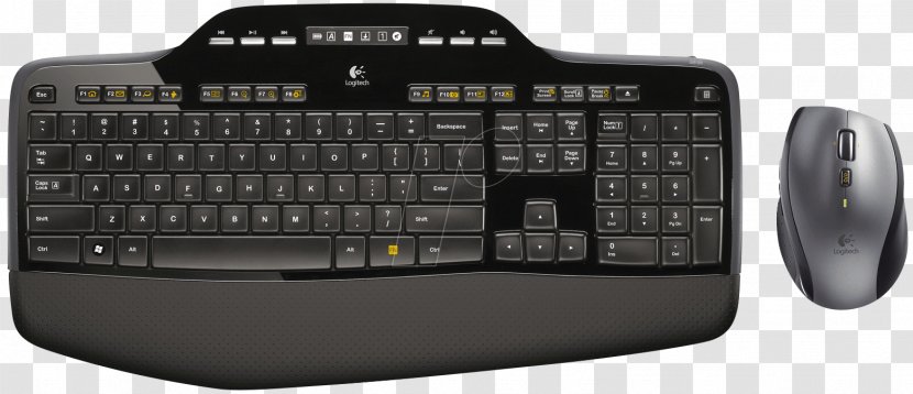 Computer Keyboard Mouse Laptop Wireless Logitech - Peripheral Transparent PNG