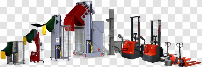 Industry Lifting Equipment Material-handling Bin Tipper - Warehouse Transparent PNG