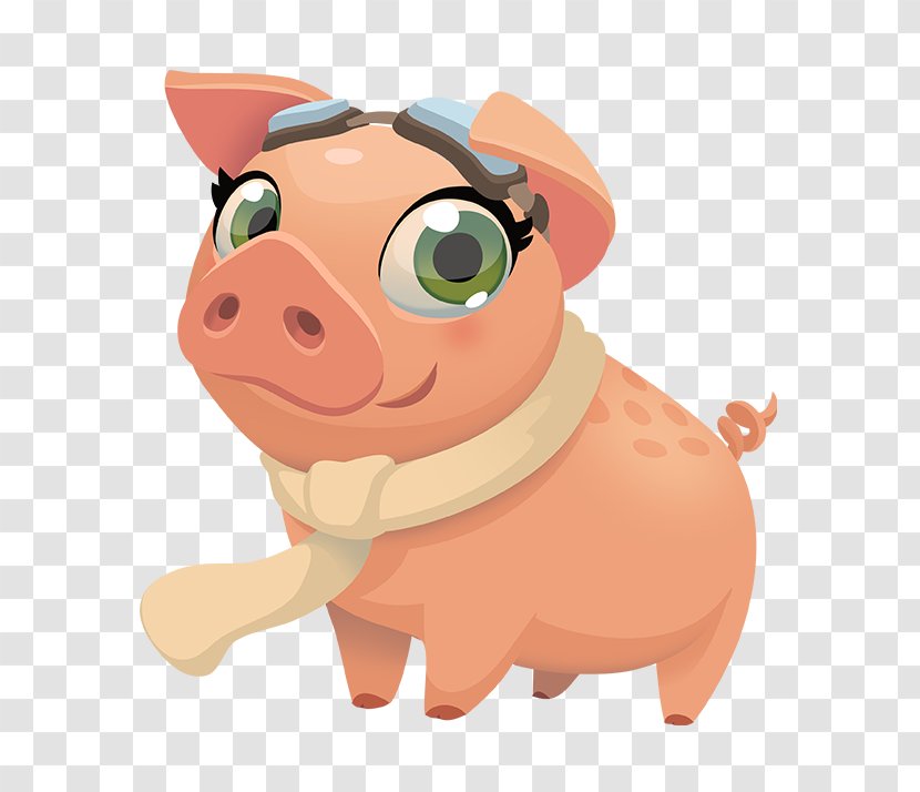 Piggy Bank Farm Heroes Saga Candy Crush King - Animal - Pig Transparent PNG