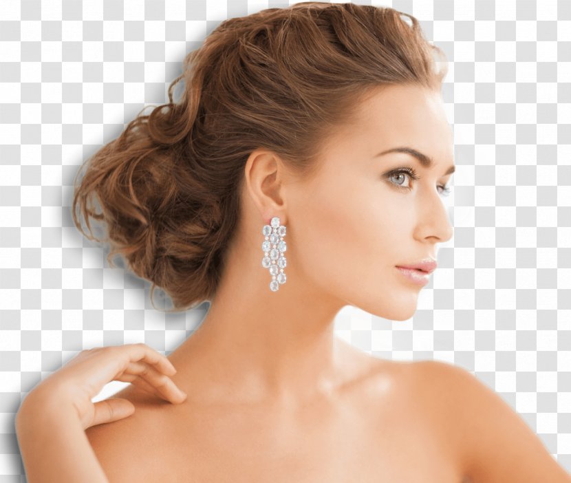Earring Jewellery Bun Costume Jewelry Hairstyle - Hair Transparent PNG