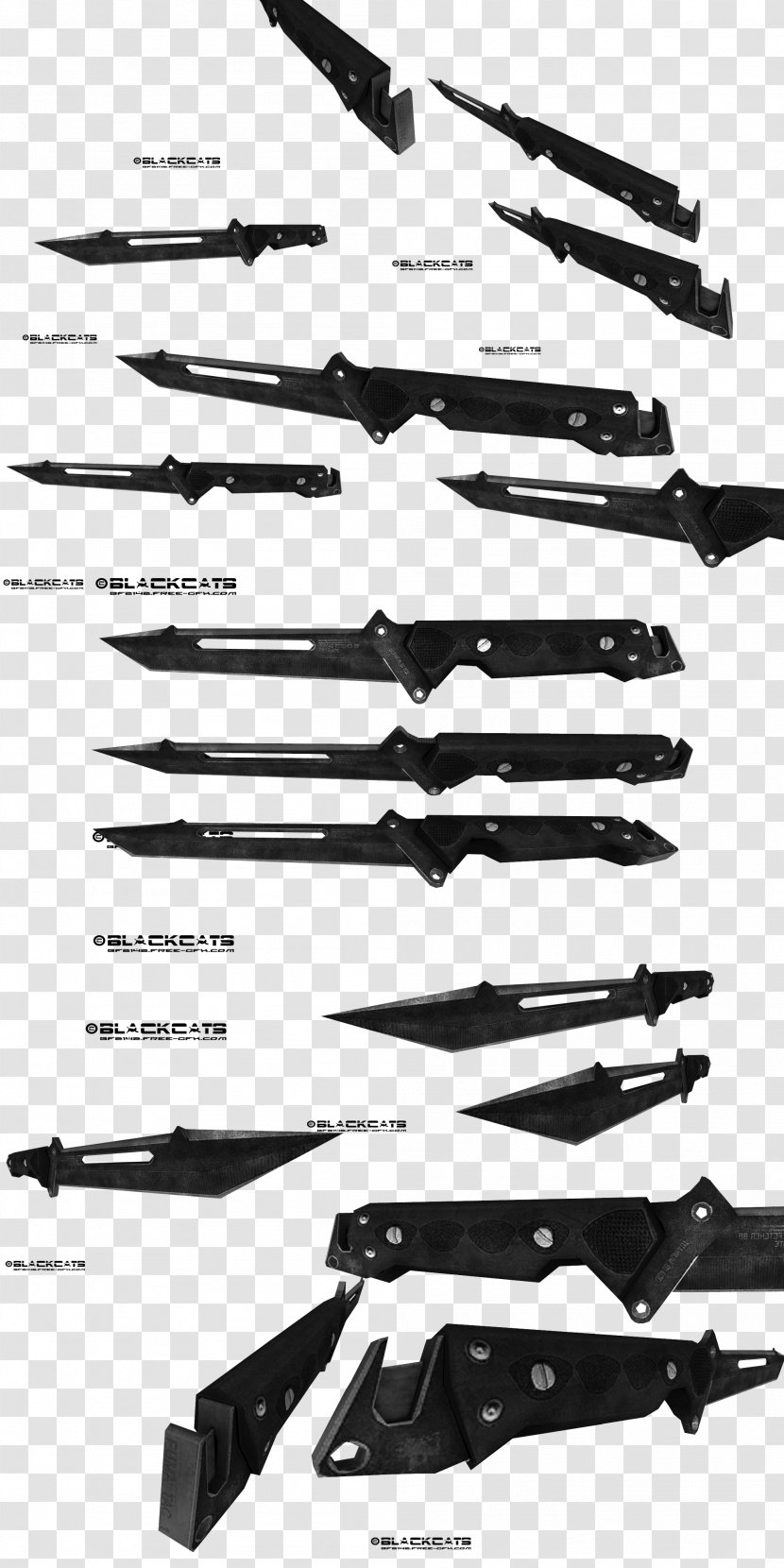 Combat Knife Weapon Throwing Kukri - Knives Transparent PNG