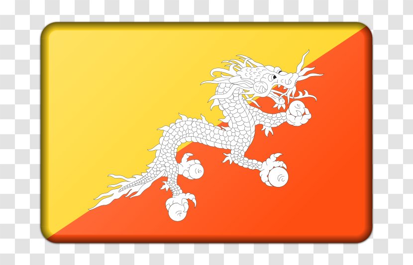 Flag Of Bhutan India Flags Asia Transparent PNG