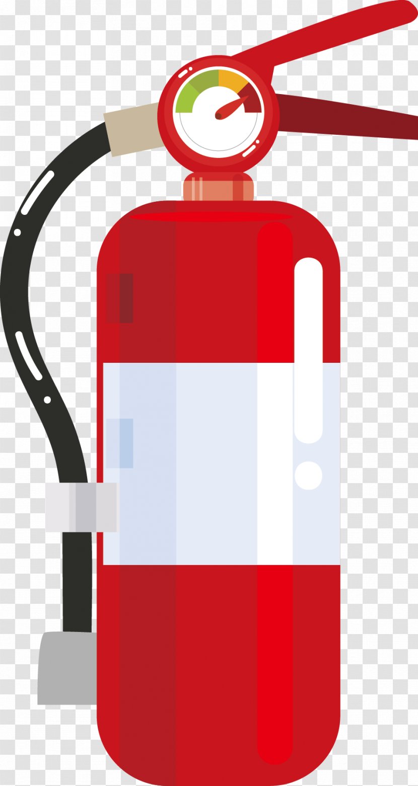 Fire Extinguisher - Red - Vector Transparent PNG