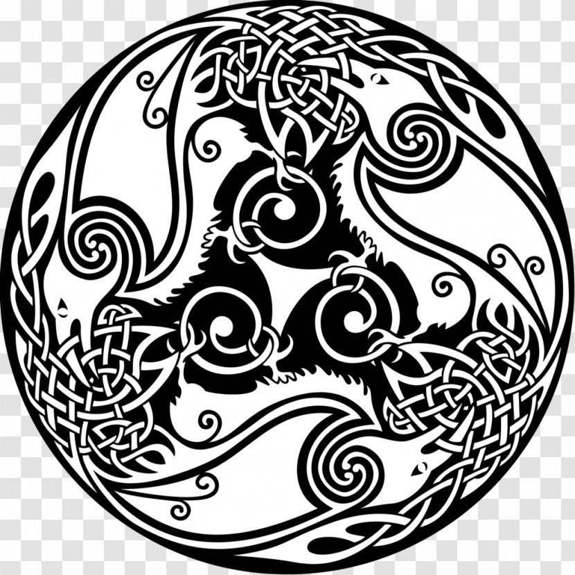 The Morrígan Symbol Celtic Mythology Triskelion Celts - Raven Transparent PNG