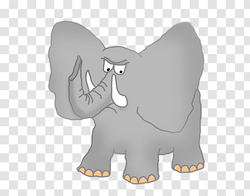 Elephant Cartoon Clip Art - Angry Cliparts Transparent PNG