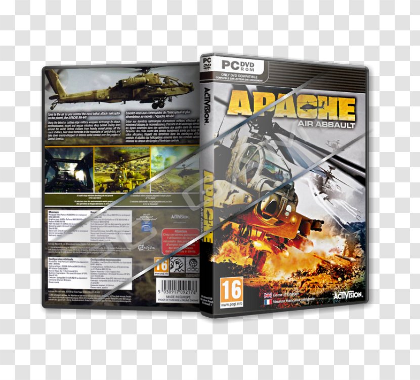 Apache: Air Assault Xbox 360 Video Game PC Activision Blizzard - Pc Transparent PNG