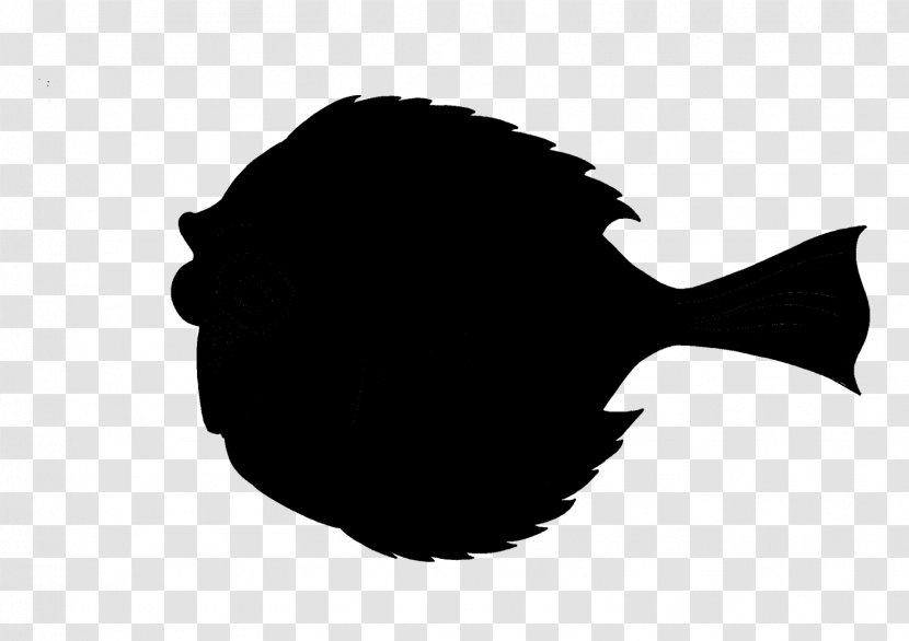 Fish Font Silhouette Black M Transparent PNG