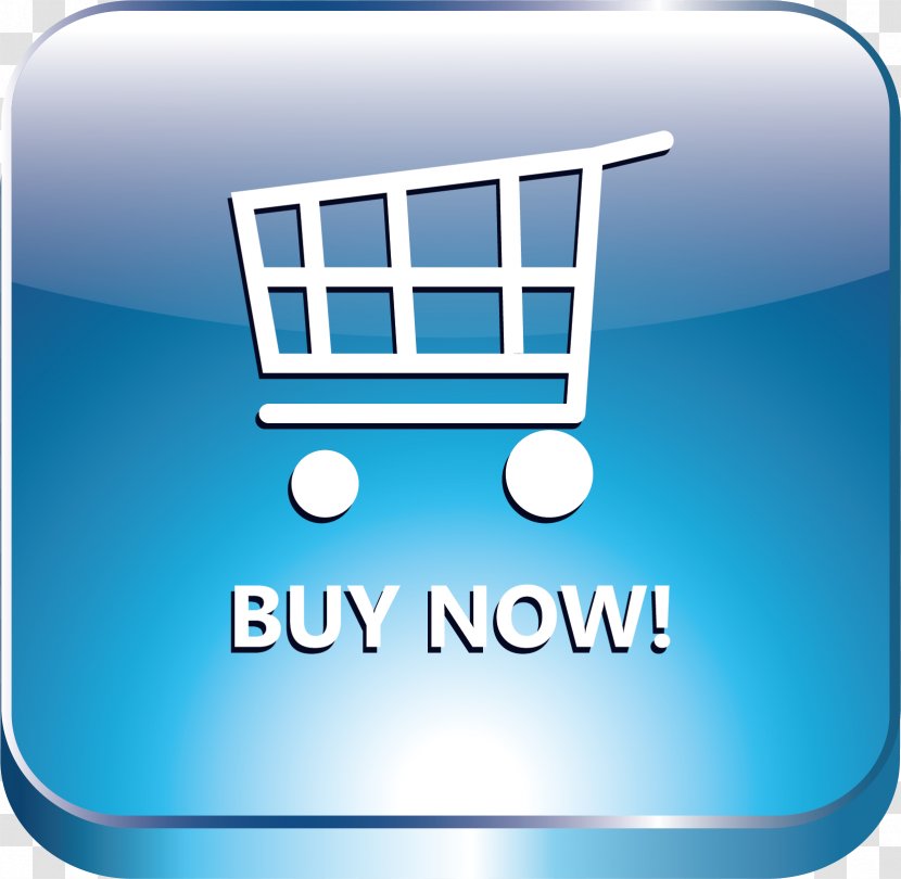 Online Shopping E-commerce Stock Photography Icon - Ecommerce - Blue Purchase Button Transparent PNG