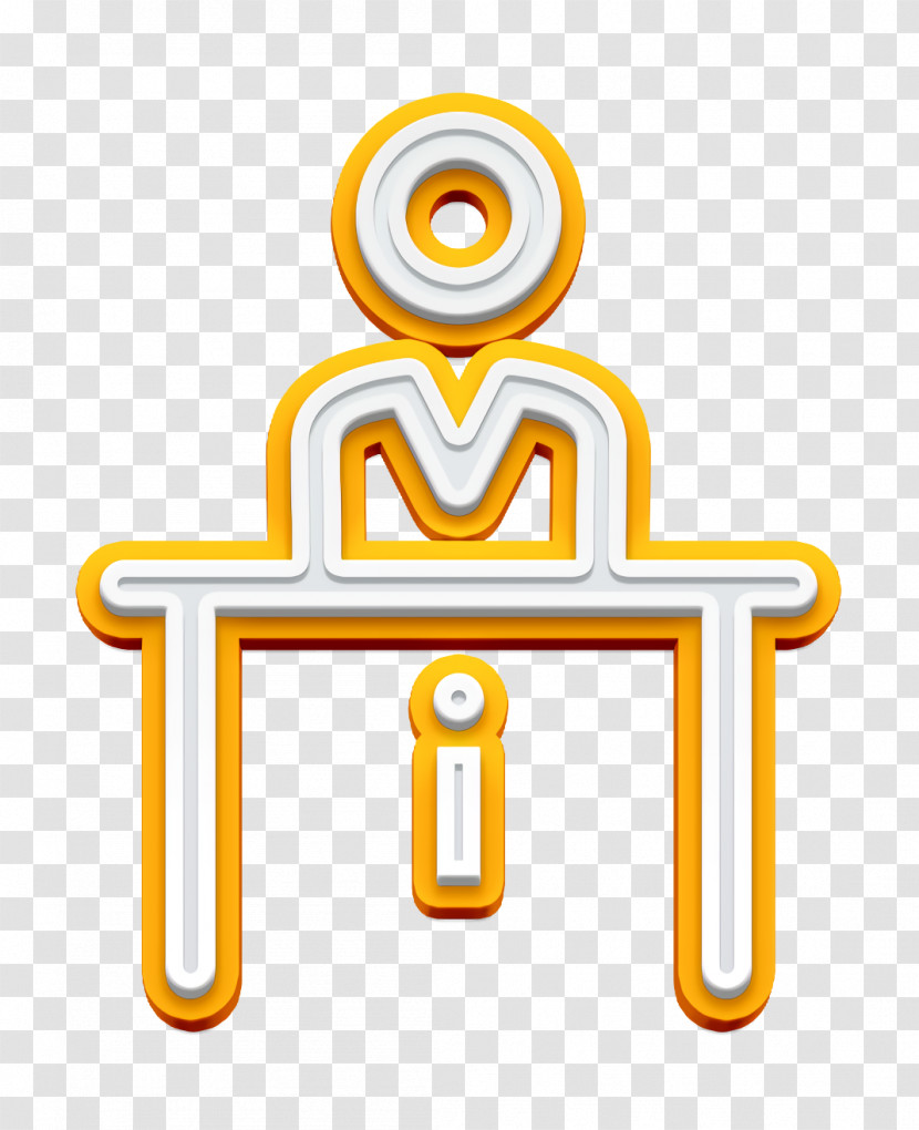 Reception Icon Receptionist Icon Hotel And Services Icon Transparent PNG