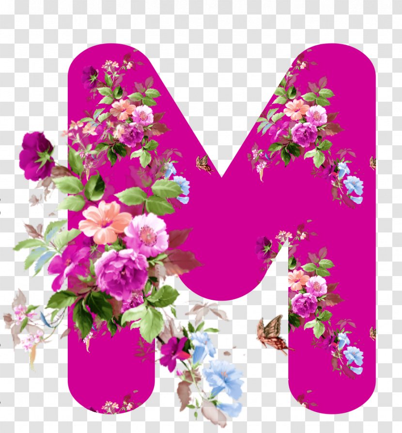 Floral Design Flower Alphabet Rose - Cherry Blossom Transparent PNG