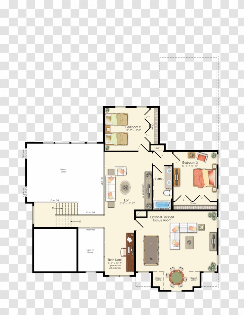 Floor Plan House Schell Brothers - Living Room Transparent PNG