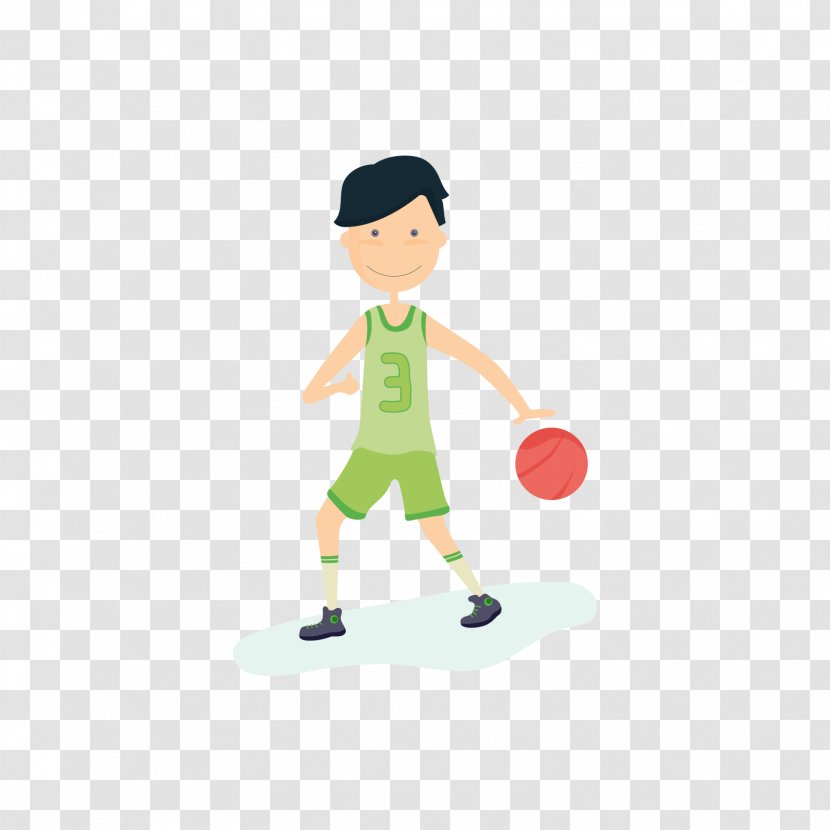 Basketball Boy Sport Clip Art - Fictional Character - Green Man Transparent PNG