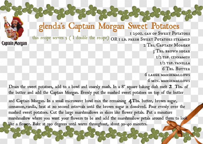 Flowering Plant Captain Morgan Leaf Font - Flower Transparent PNG
