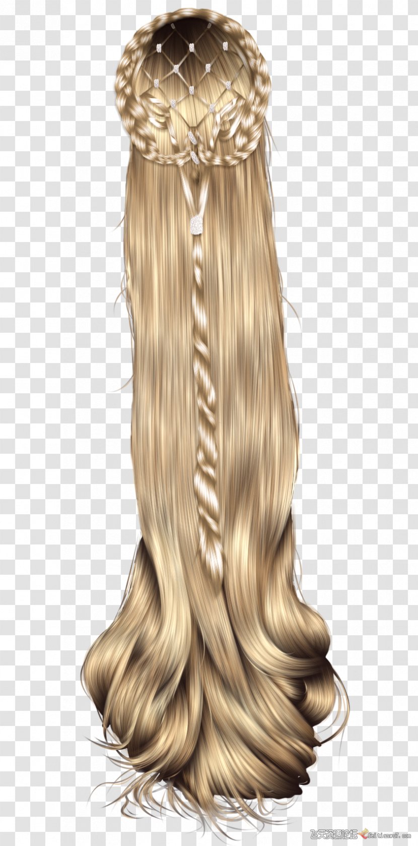 Hairstyle Wig Clip Art - Long Hair - Princess Hairstyles Transparent PNG