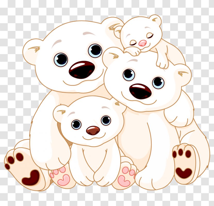 Polar Bear Brown Giant Panda - Watercolor Transparent PNG