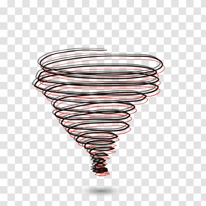 Adobe Illustrator Spiral - Wind - Line Painting Transparent PNG