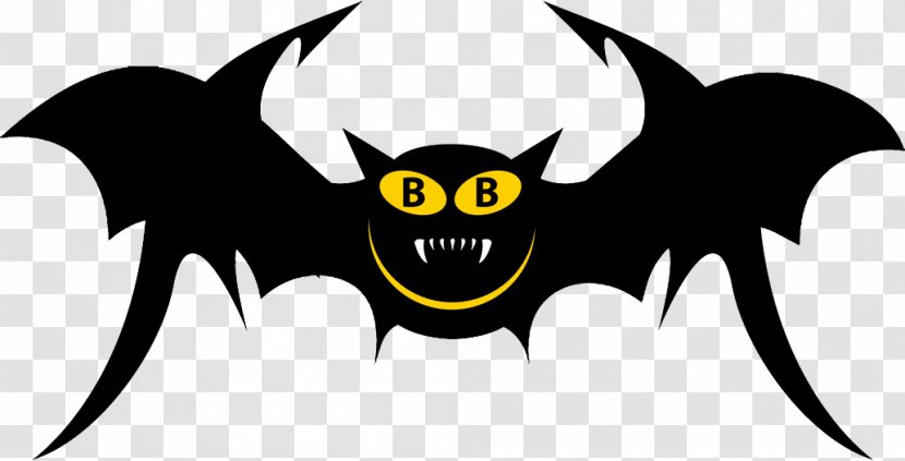 Cartoon Character Fiction Logo Clip Art - Black And White - Michigan Bat Control Inc Transparent PNG