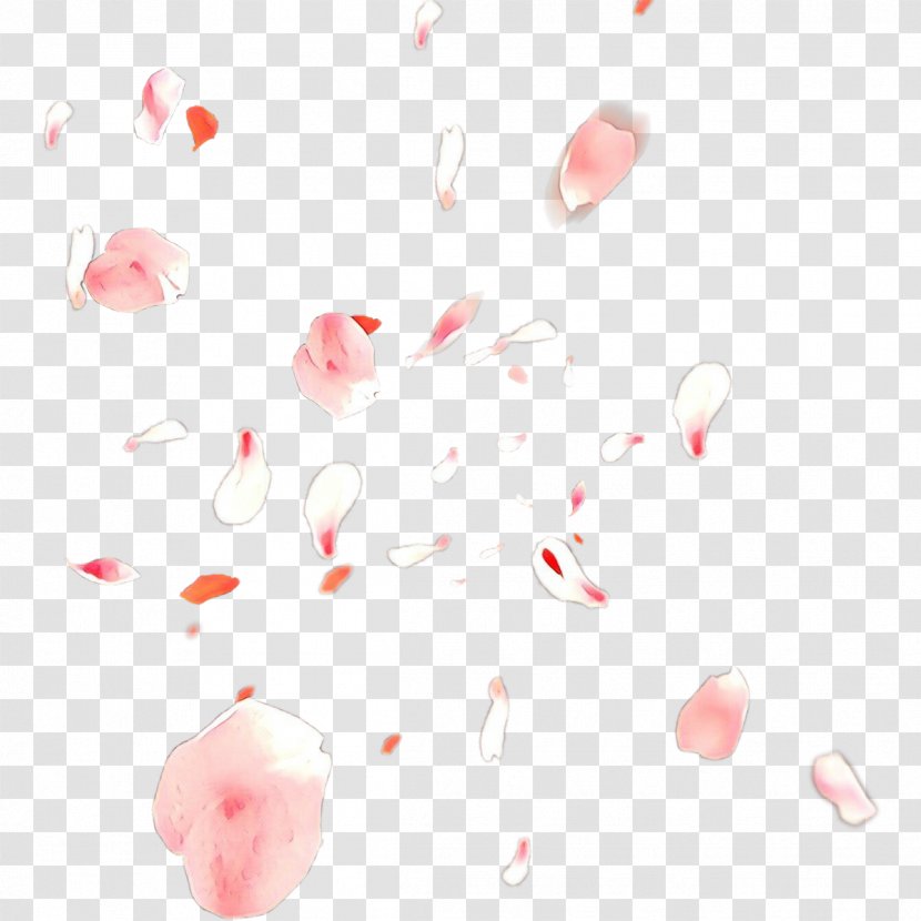 White Heart - Pink M - Petal Transparent PNG