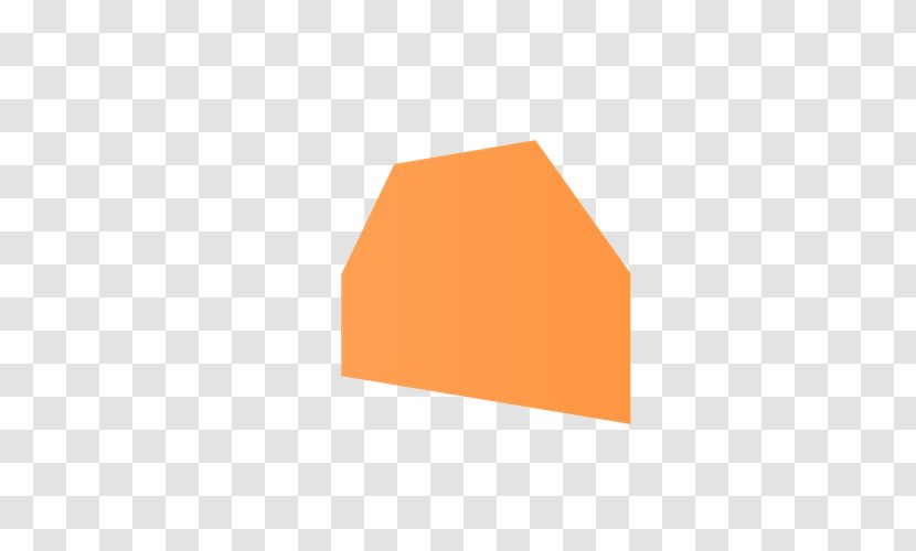 Line Triangle Font - Orange - Half Fold Transparent PNG