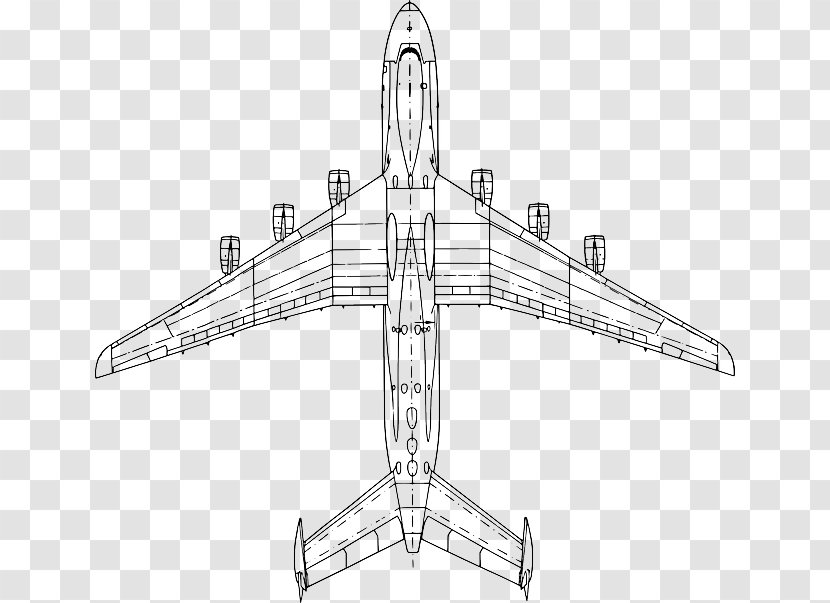 Antonov An-225 Mriya Airplane An-124 Ruslan An-14 Aircraft - Transport - Cartoon Transparent PNG