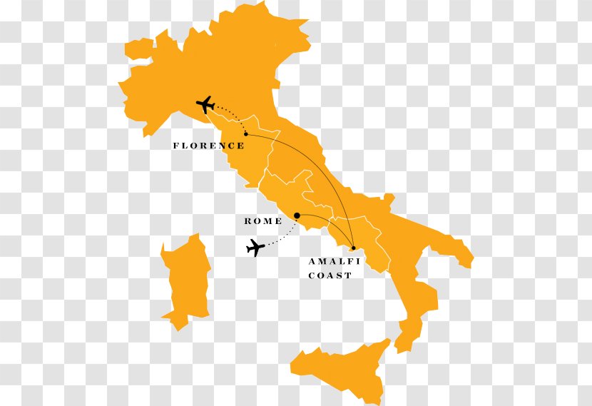 Regions Of Italy Map Stock Photography - Blank Transparent PNG