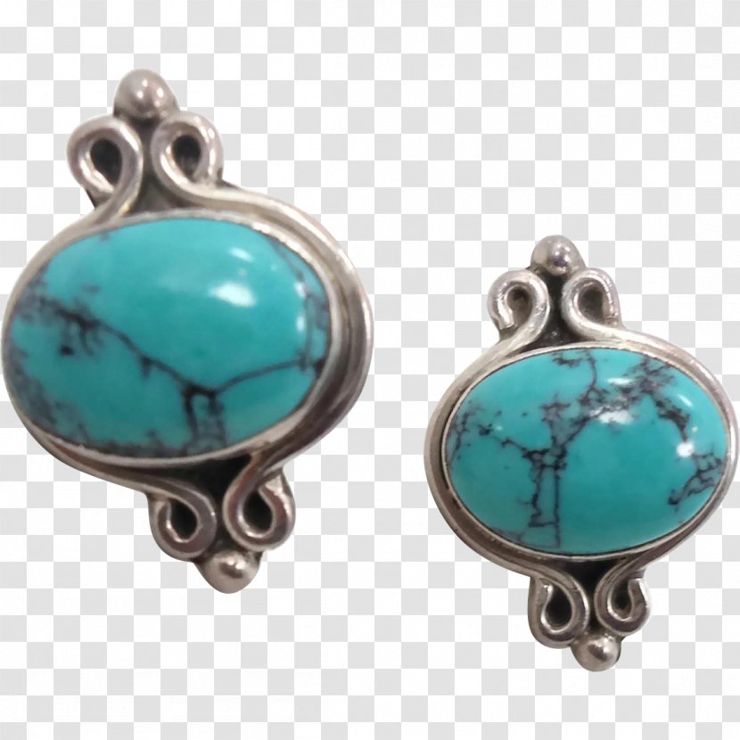 Taxco Earring Jewellery Turquoise Silver - Jewelry Making Transparent PNG