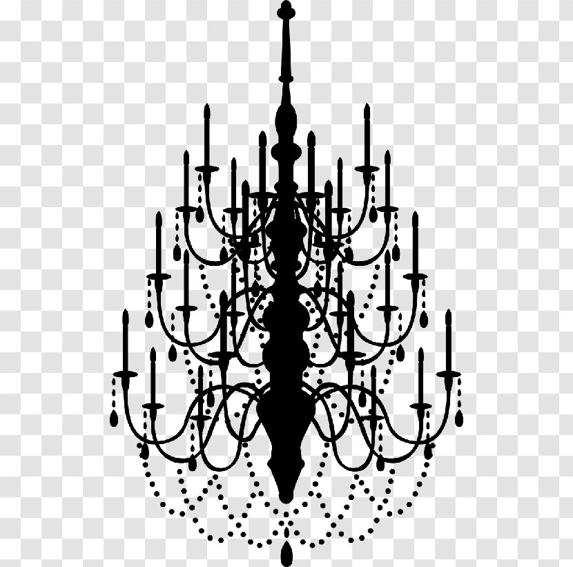 Wall Decal Chandelier Sticker Sconce - Lighting Transparent PNG