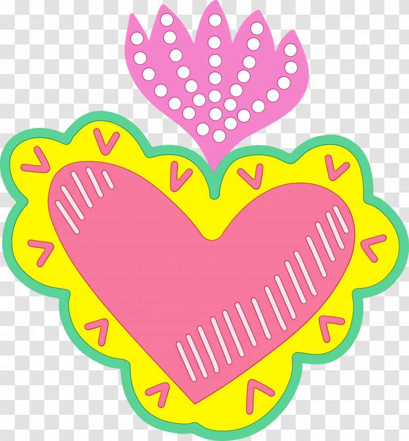 Pink M Baking Cup Area Line M-095 Transparent PNG