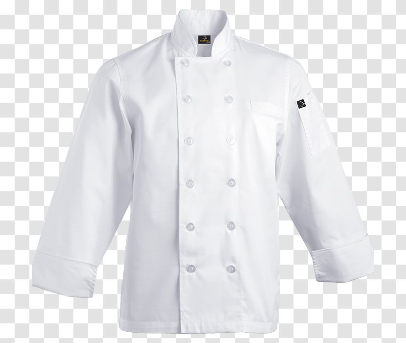Chef's Uniform Lab Coats Collar Jacket Blouse - Outerwear - Chef Transparent PNG