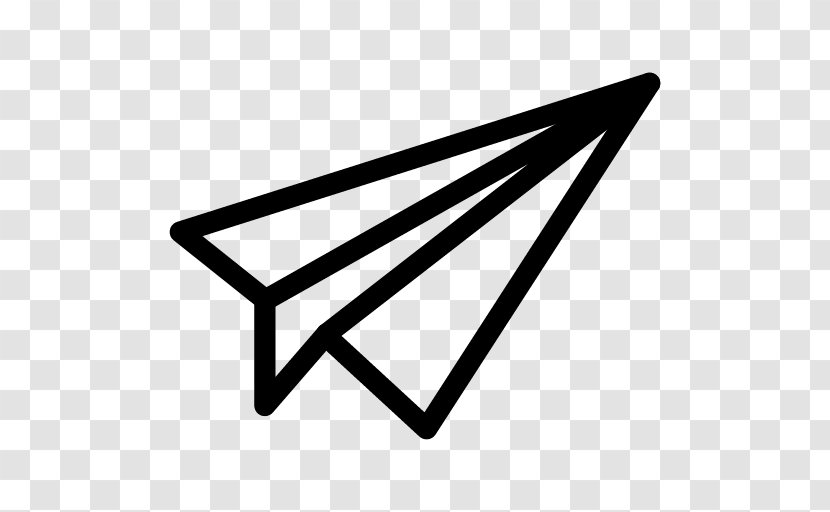 Airplane Paper Plane Drawing Clip Art - Black And White Transparent PNG