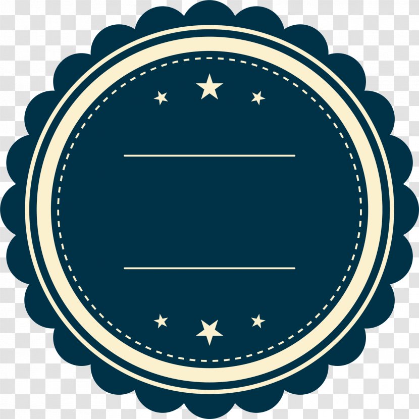 Logo Label Cake - Blue Lace Badge Transparent PNG