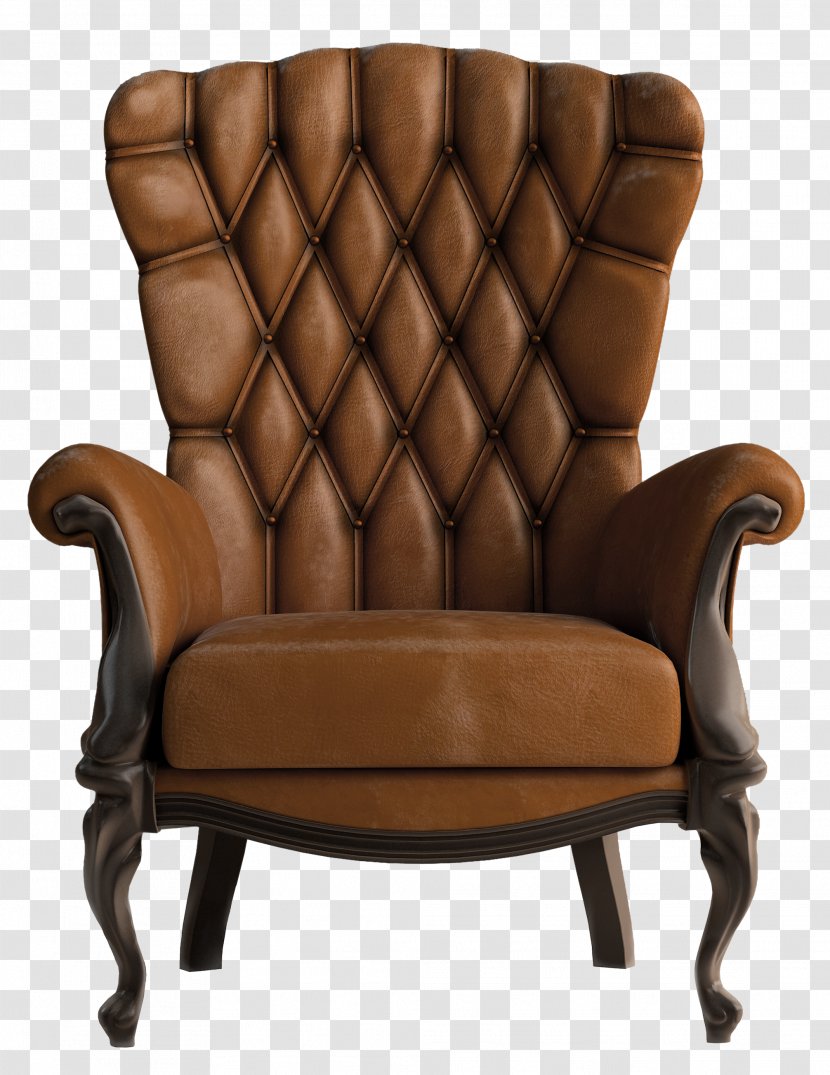 Table Chair Couch Clip Art - Armrest - Transparent Brown Leather Clipart Transparent PNG