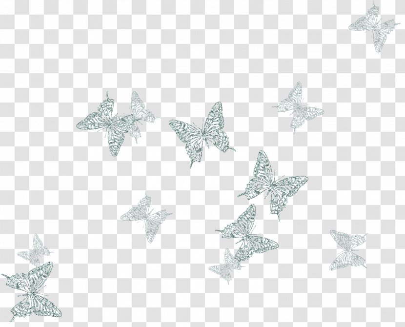 Bird Wing Blue Copyright - Floating Butterfly Transparent PNG