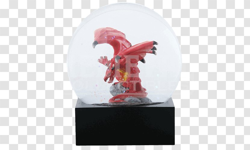 Figurine Rooster Millimeter Snow Globes Red Dragon - Water Globe Transparent PNG