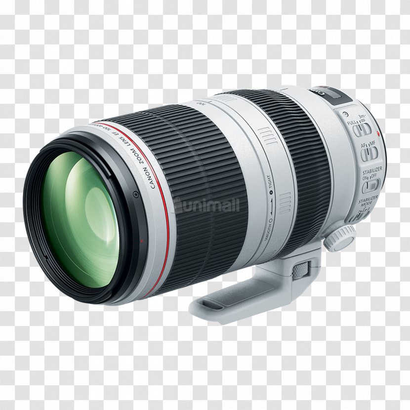 Canon EF Lens Mount Telephoto Zoom 100-400mm F/4.5-5.6L IS II USM 100–400mm Camera - Image Stabilization Transparent PNG