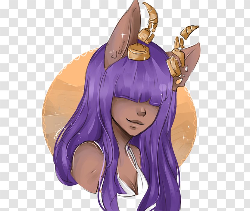 Horse Violet Legendary Creature Purple Long Hair - Frame - Tyrant Gold Transparent PNG