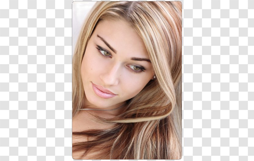 Brown Hair Highlighting Blond Human Color - Care - Salon Transparent PNG