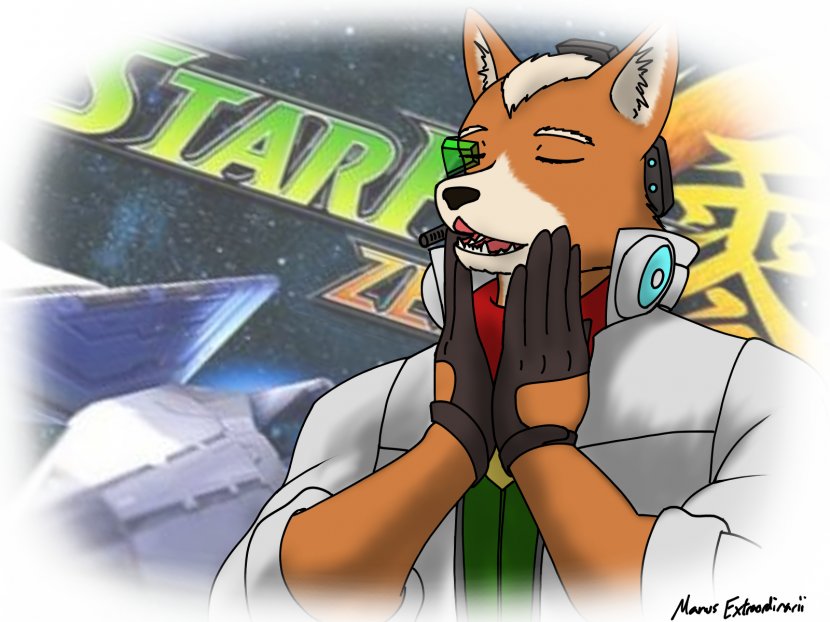 Star Fox Zero F-Zero Captain Falcon Video Game - Watercolor Transparent PNG