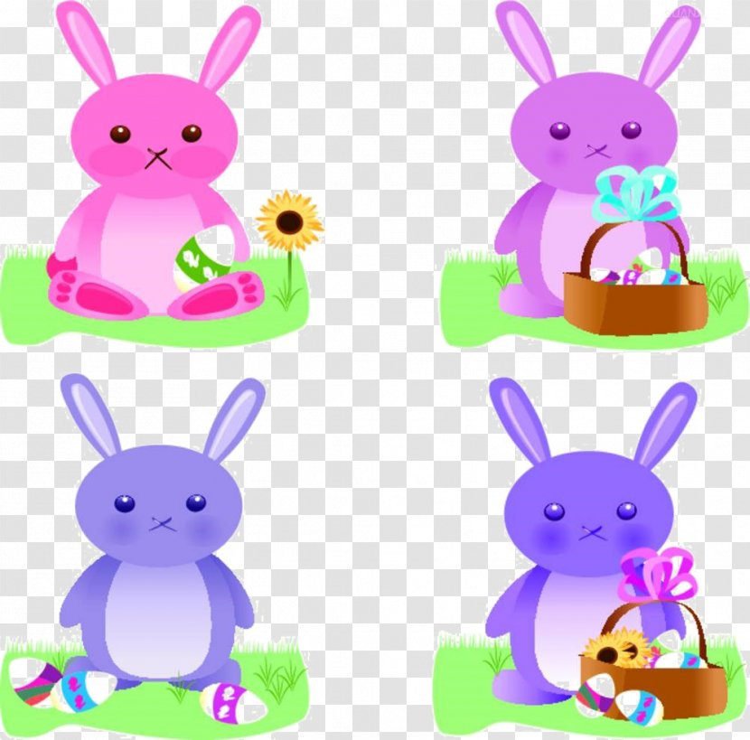 Easter Bunny Rabbit Cartoon Drawing Transparent PNG