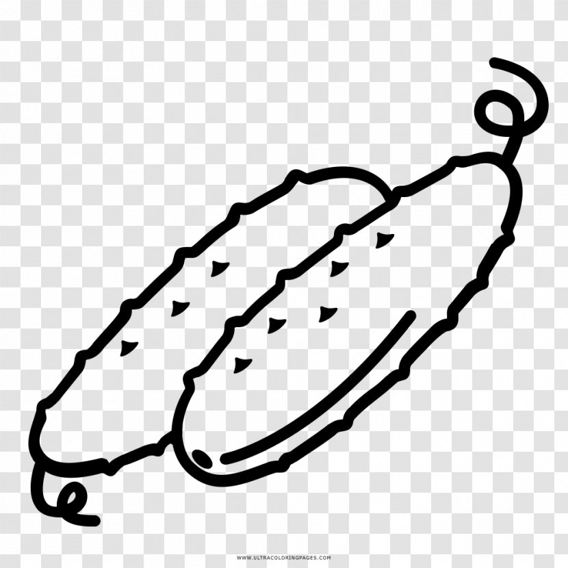 Cucumber Drawing Coloring Book Ausmalbild Transparent PNG