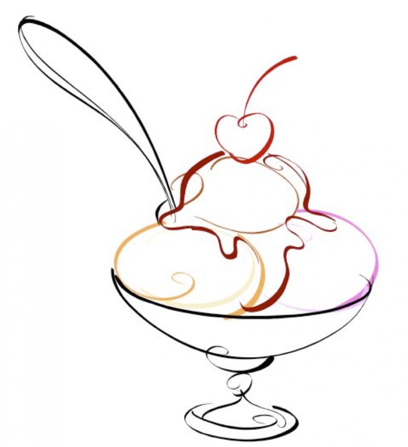 Ice Cream Sundae Fudge Clip Art - Artwork - Pictures Transparent PNG