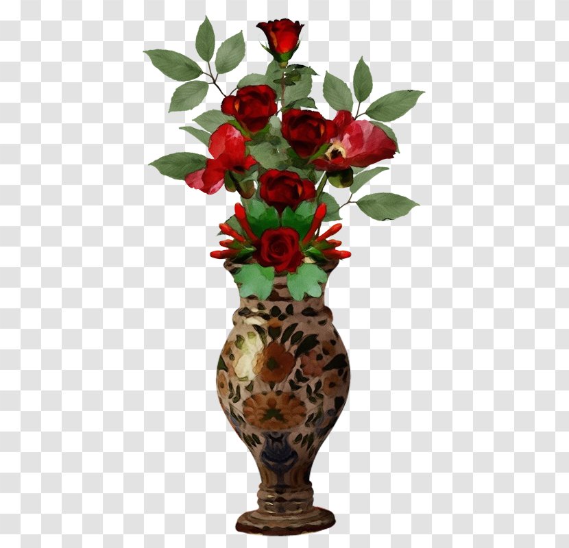 Flowers In Vase - Rose Family - Hypericum Floristry Transparent PNG