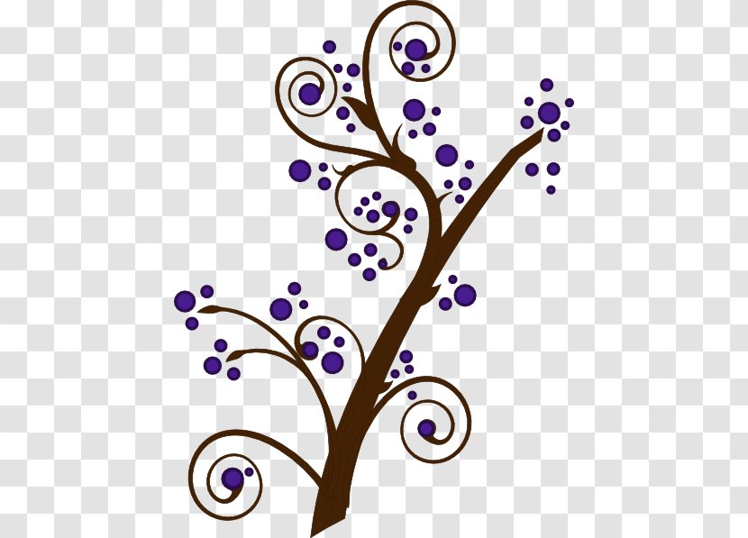 Branch Tree Blossom Clip Art - Brown Transparent PNG
